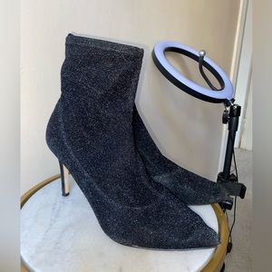 Black sock stilettos